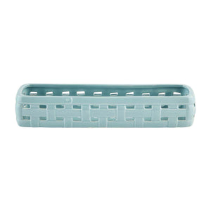 Woven Cracker Dish - Blue