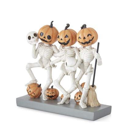 Dancing Jack-O-Lantern Skeleton Men Sitter