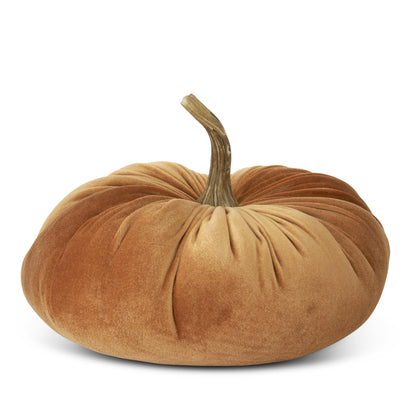 Velvet Stuffed Pumpkin - Small