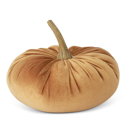 Velvet Stuffed Pumpkin - Large