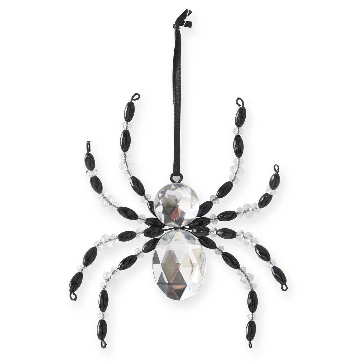 Silver Beaded Spider Ornament