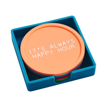 Pool Silicone Coaster Set