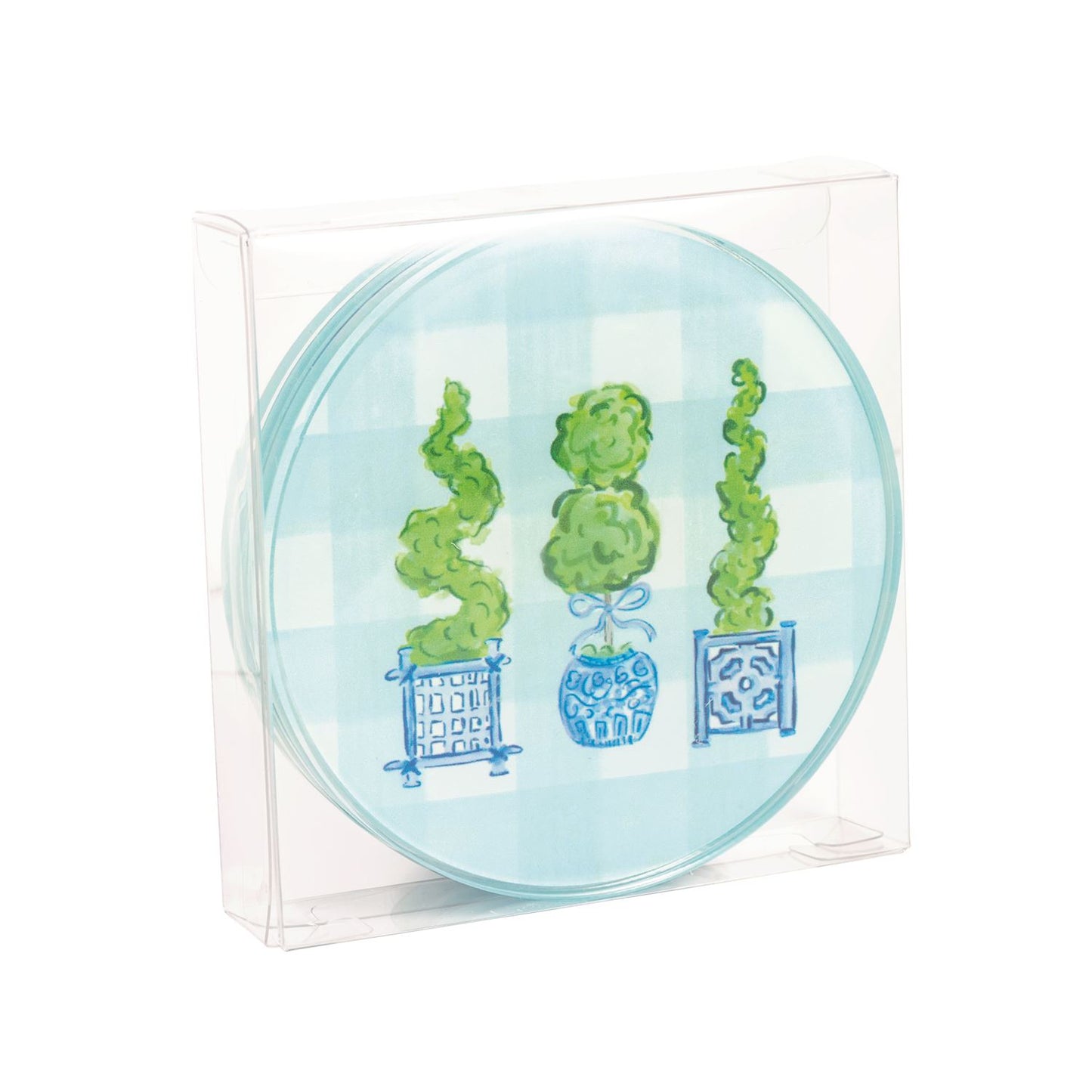 Three Topiary Coaster Set