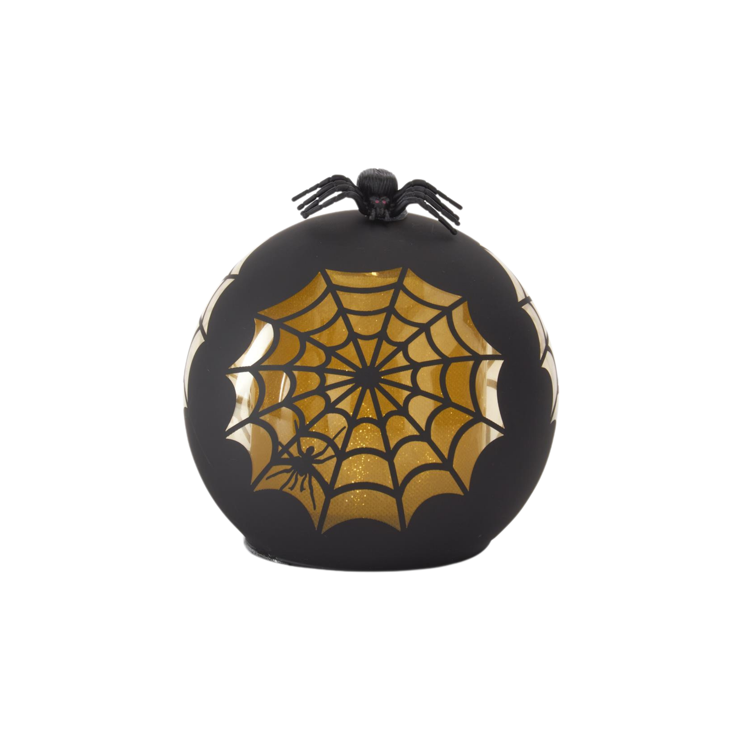 Black & Gold Spider Web LED Globes