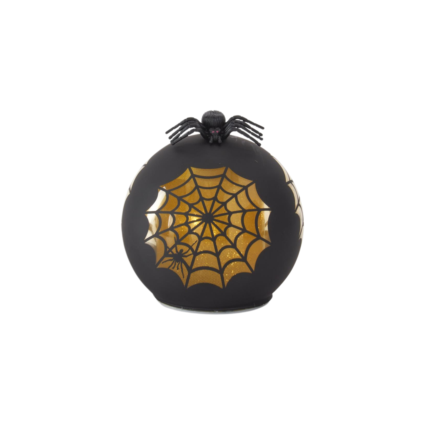 Black & Gold Spider Web LED Globes