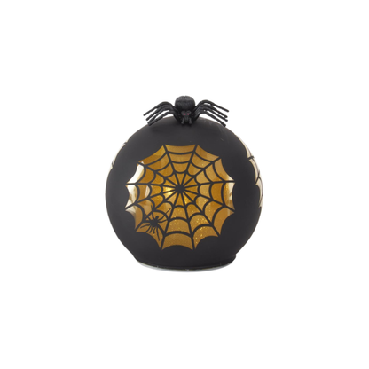Black & Gold Spider Web LED Globes