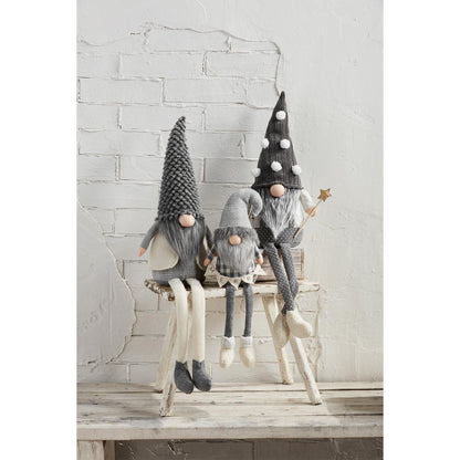 Deluxe Gray Leg Gnome - Large