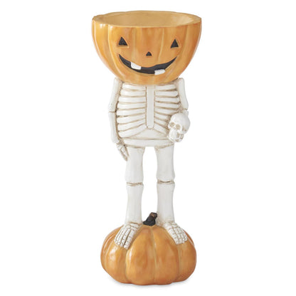 Pumpkin Head Bowl Skeleton