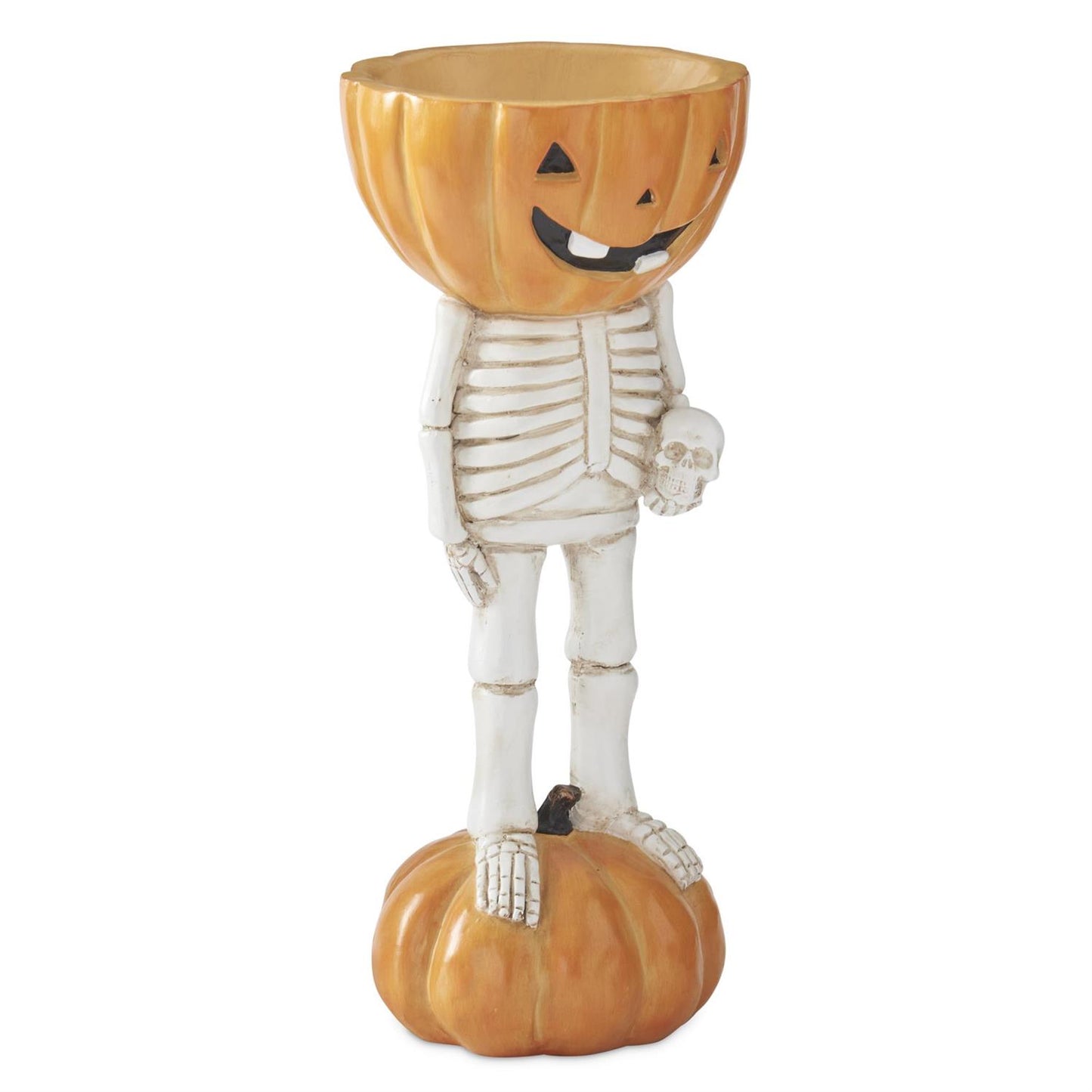 Pumpkin Head Bowl Skeleton
