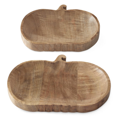 Wood Pumpkin Trays