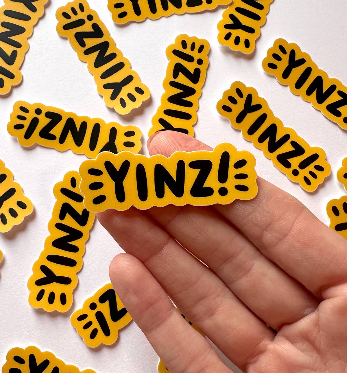 Yinz Mini Sticker - Yellow