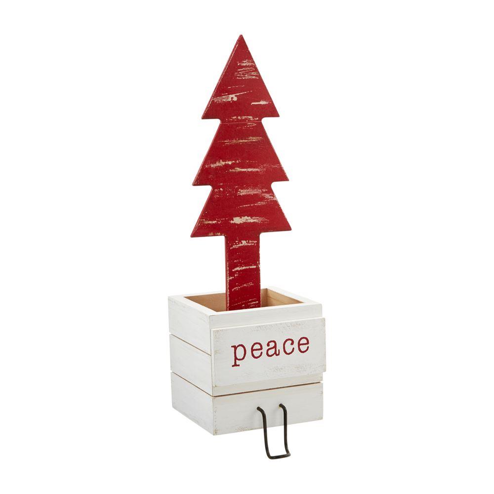 Red Box Tree Stocking Holder