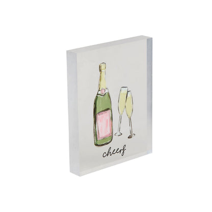 Acrylic Wedding Plaque - Cheers