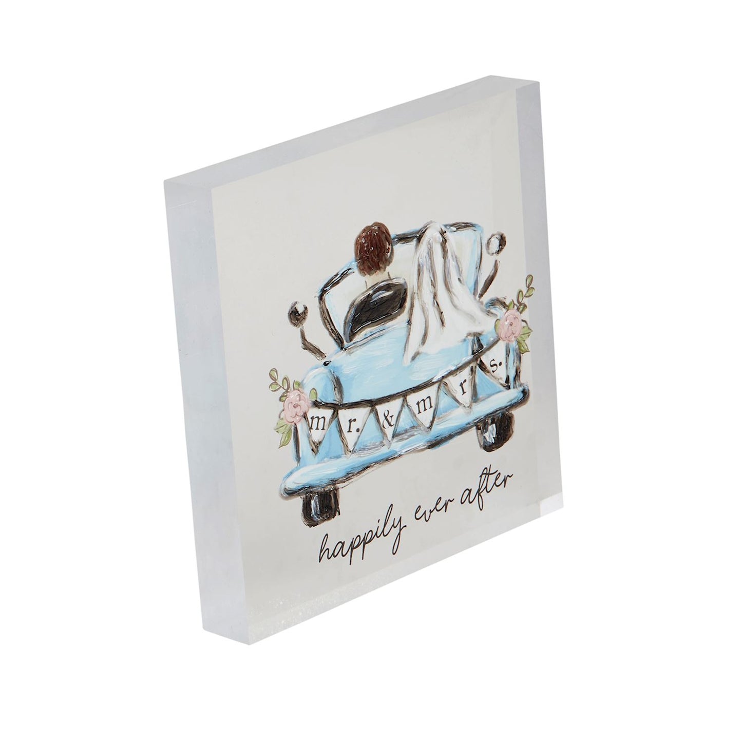 Acrylic Wedding Plaque - Happily Ever After