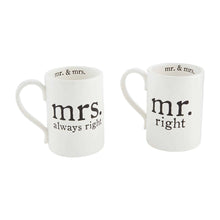 Load image into Gallery viewer, Mr. &amp; Mrs. Coffee Mug Set