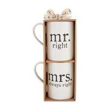 Load image into Gallery viewer, Mr. &amp; Mrs. Coffee Mug Set