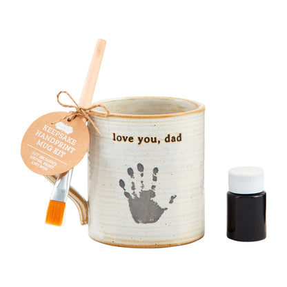 Dad Handprint Mug Set