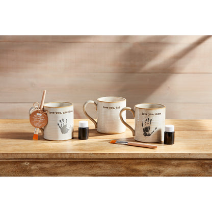 Dad Handprint Mug Set