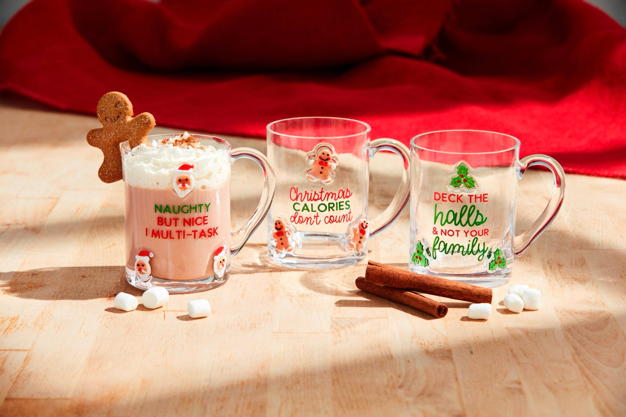 Icon Glass Mug - Naughty But Nice