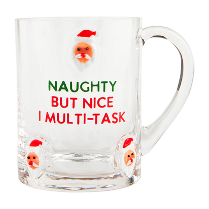 Icon Glass Mug - Naughty But Nice