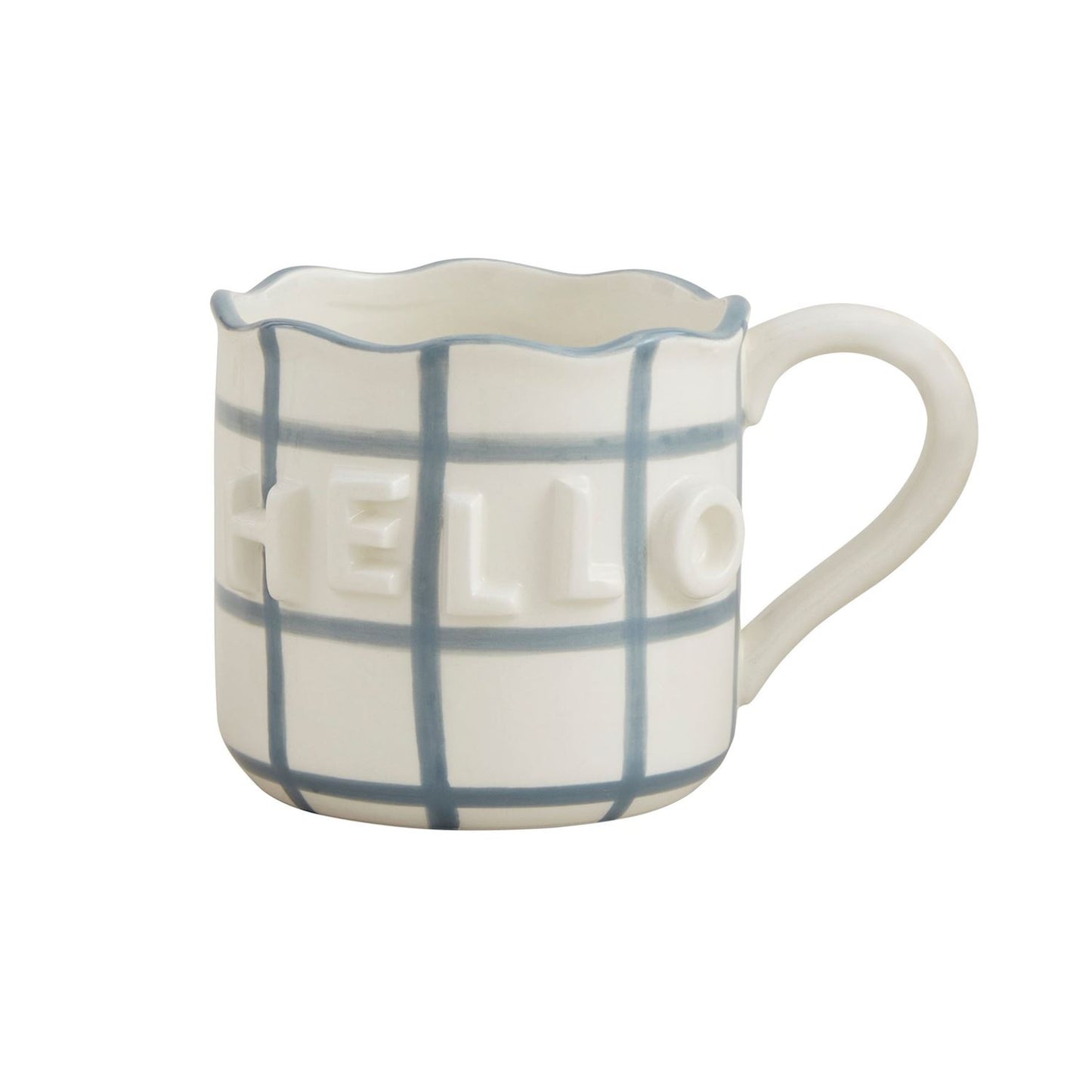 Hello Scalloped Mug