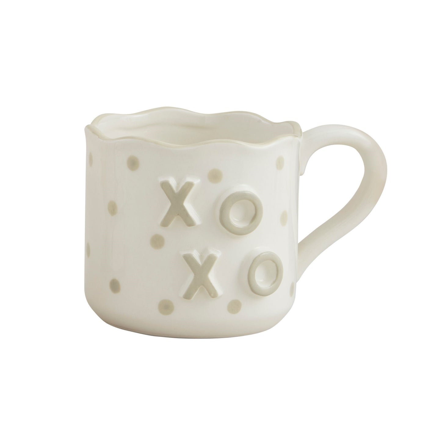 Xoxo Scalloped Mug