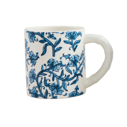 Cornflower Blue Floral Mug