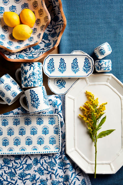 Cornflower Blue Floral Mug