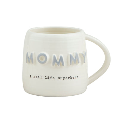 Gray Chunky Letter Mug - Mommy