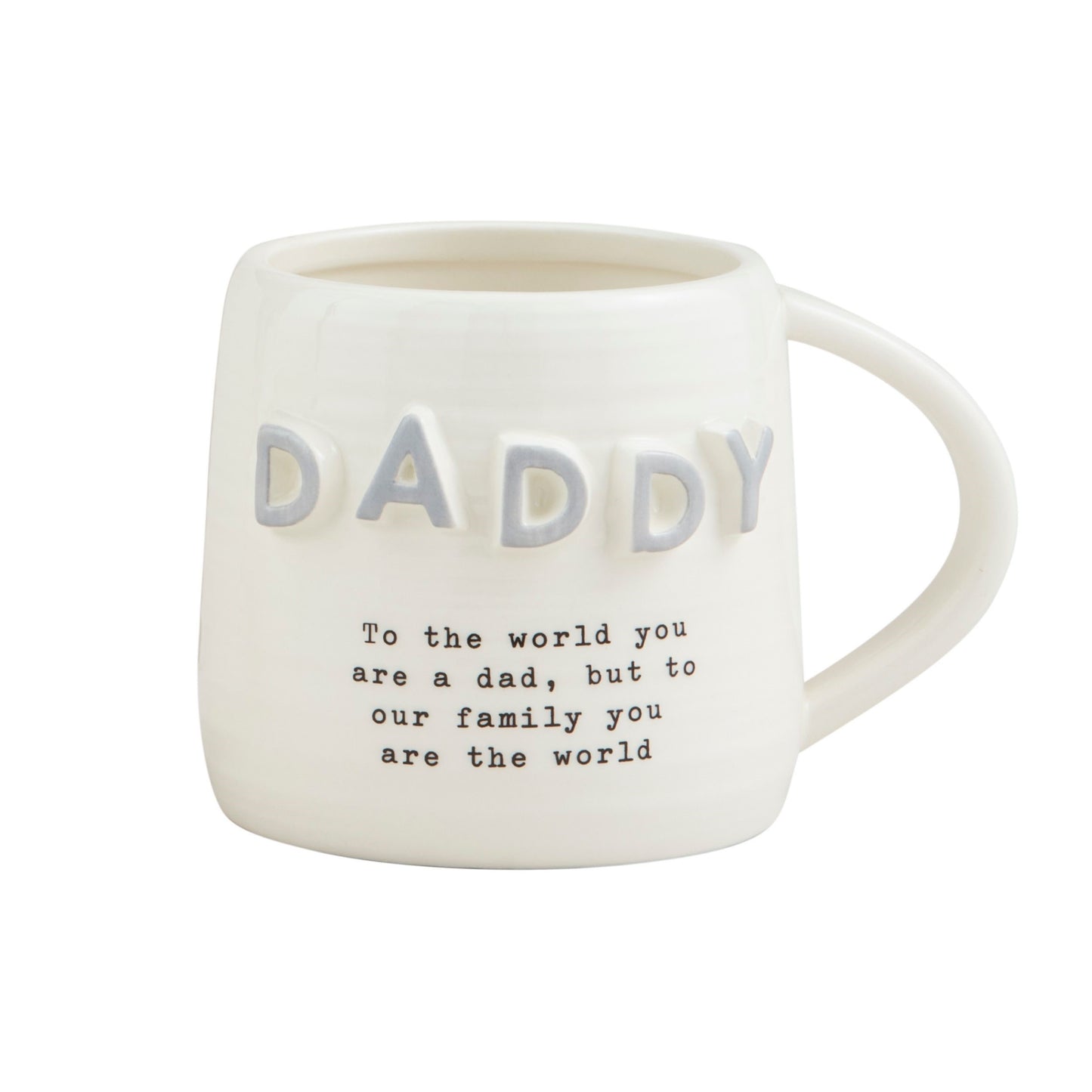 Gray Chunky Letter Mug - Daddy