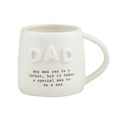 White Chunky Letter Mug - Mom