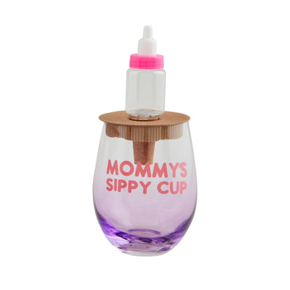 Baby Bottle Wine Glass Set