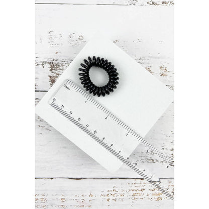 Black Spiral Hair Tie Set
