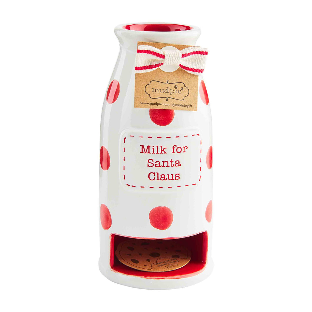 Milk & Cookie Jar For Santa - Polka Dots