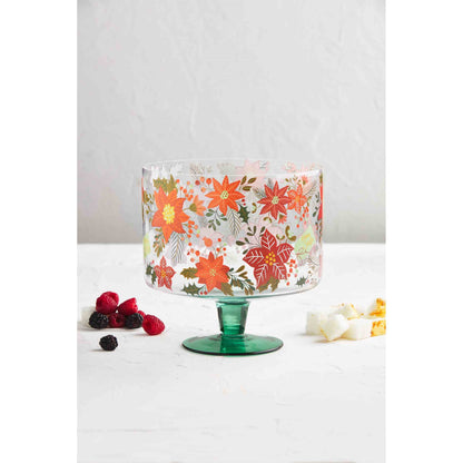 Poinsettia Trifle Bowl