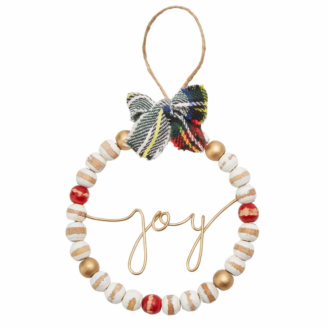 Joy - Beaded Ornament