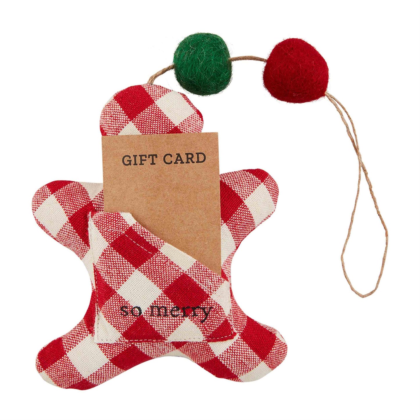 Gift Card Ornament - Gingerbread Man