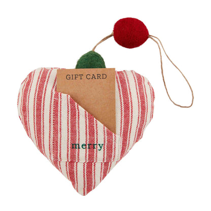 Gift Card Ornament - Heart