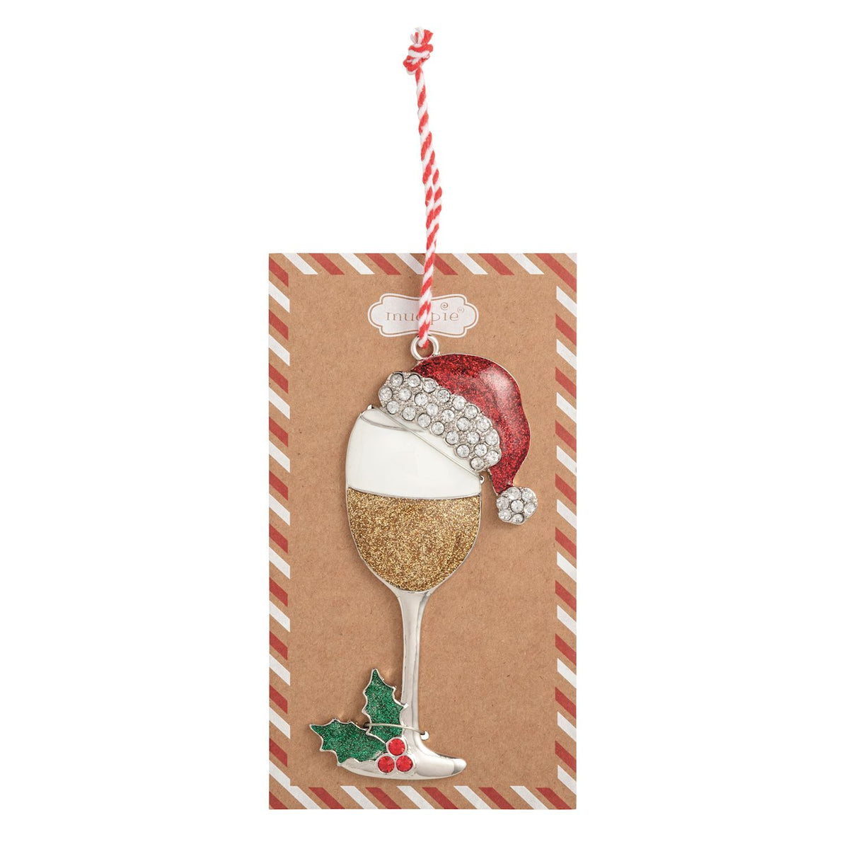 Wine Enamel Ornament