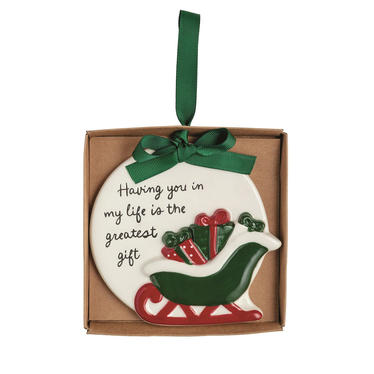 Sleigh Thank You Ornament