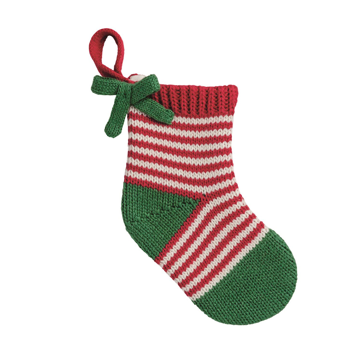Red & White Stripe Mini Stocking