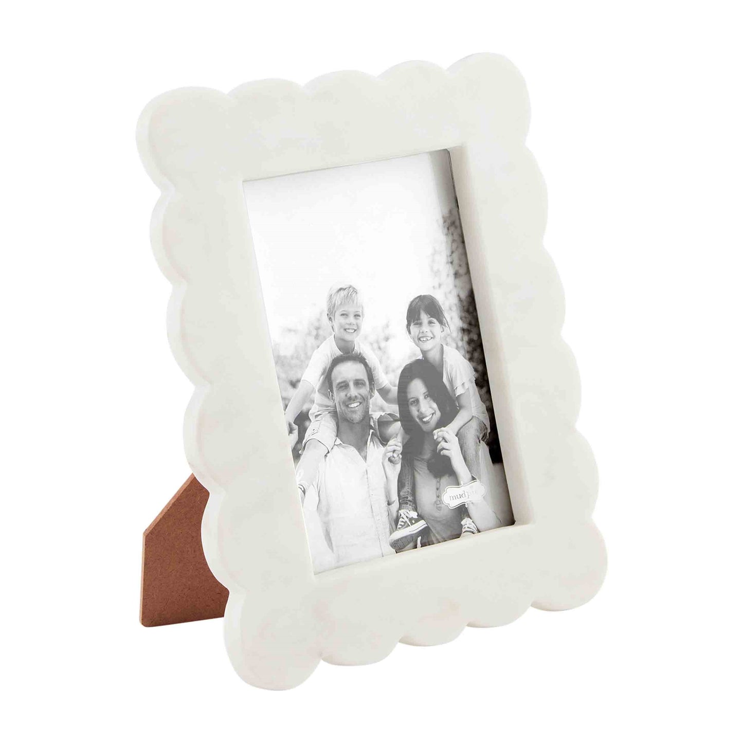 Scalloped Marble Picture Frame - Large