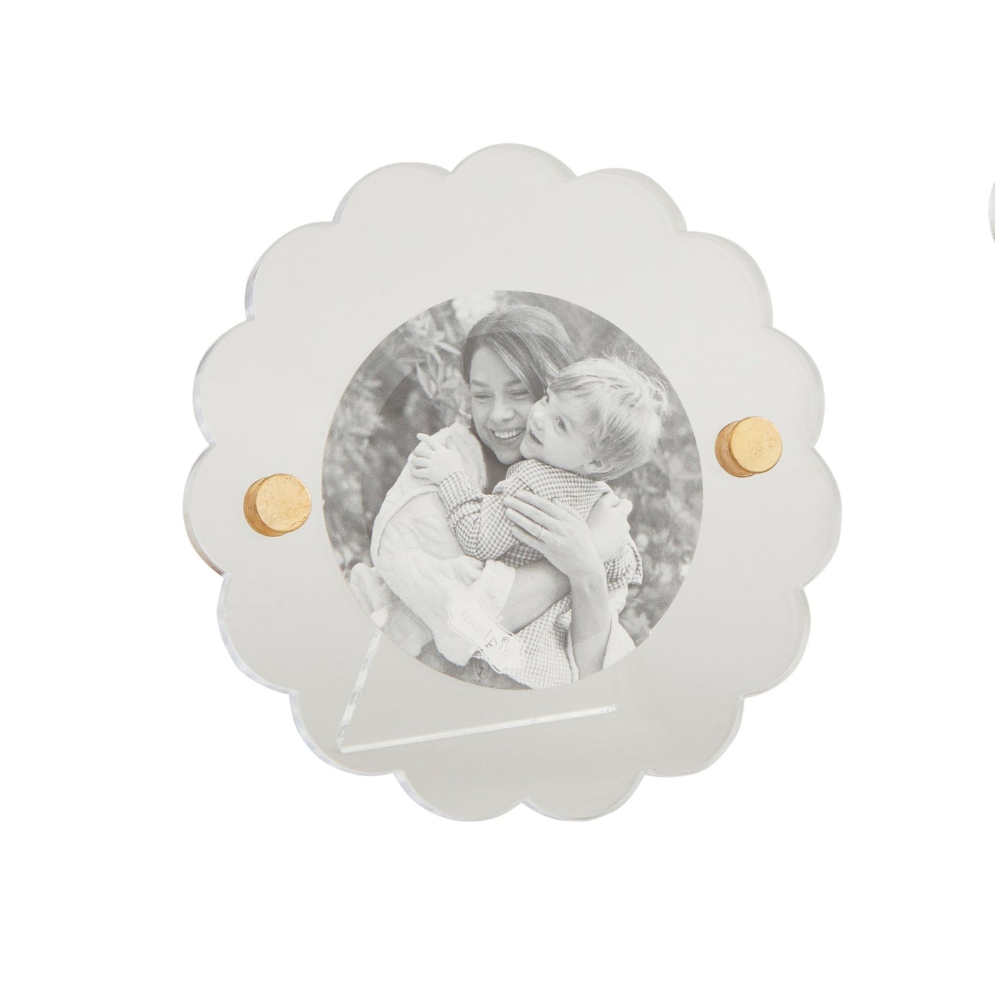 Round Scallop Acrylic Frame