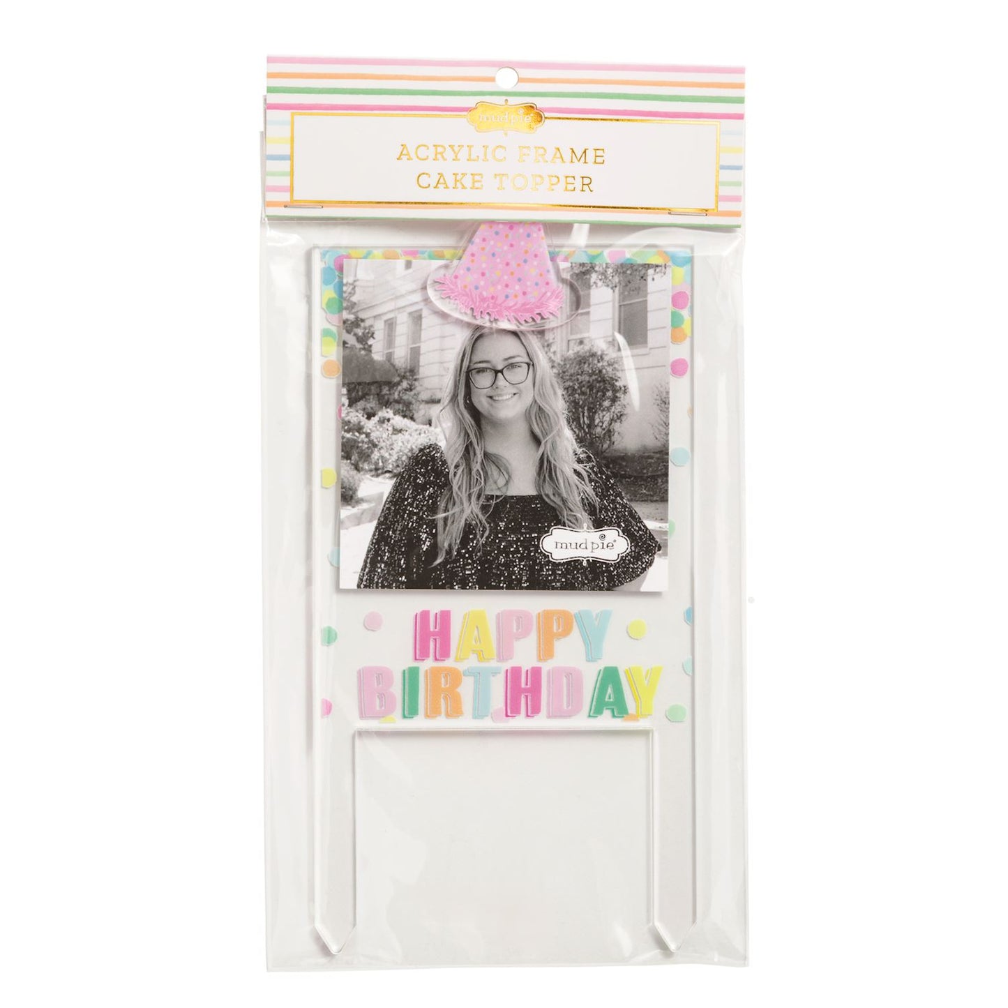 Cake Topper Frame - Happy Birthday