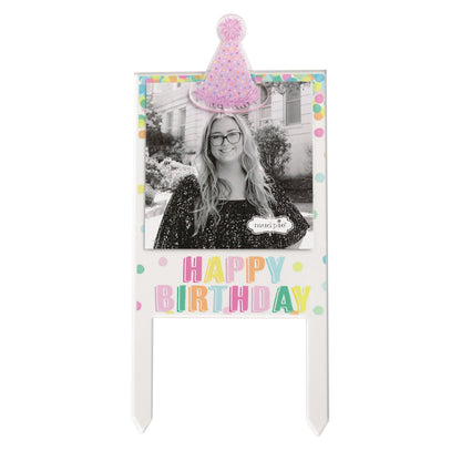Cake Topper Frame - Happy Birthday