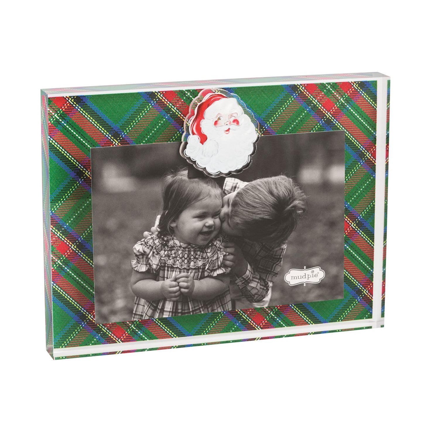 Santa Tartan Acrylic Magnet Frame