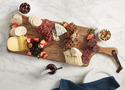 Charcuterie Serving Board - Cheese Map