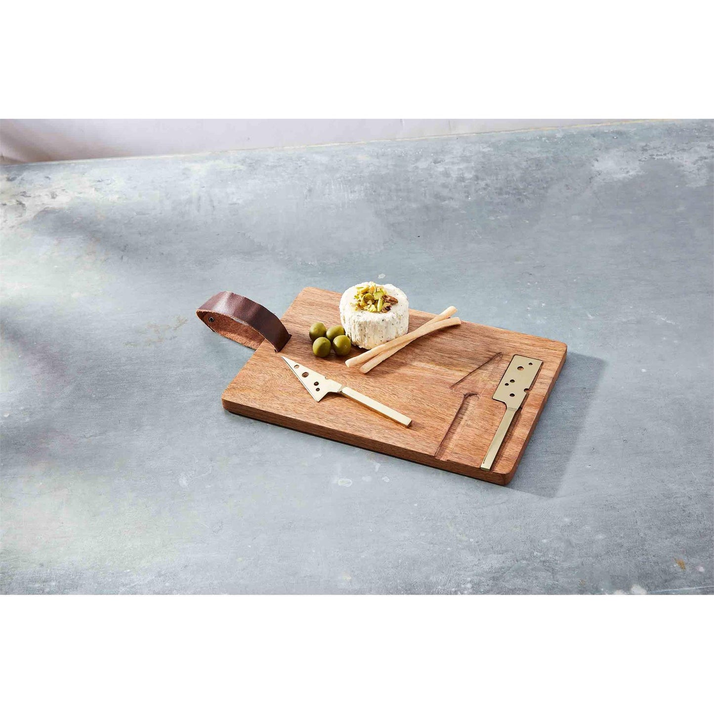 Integral Cheese Utensil Board Set