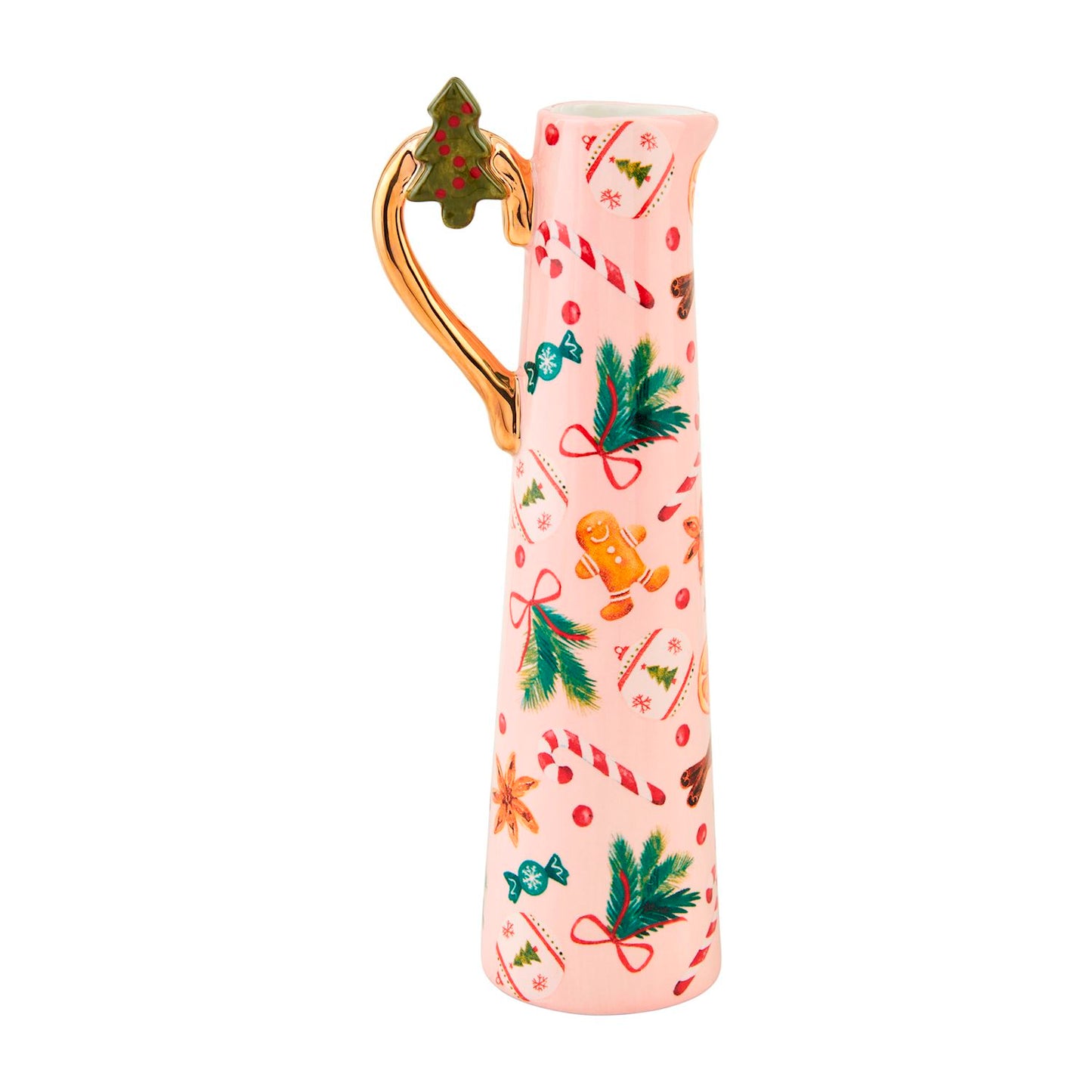 Pink Gingerbread Bud Vase