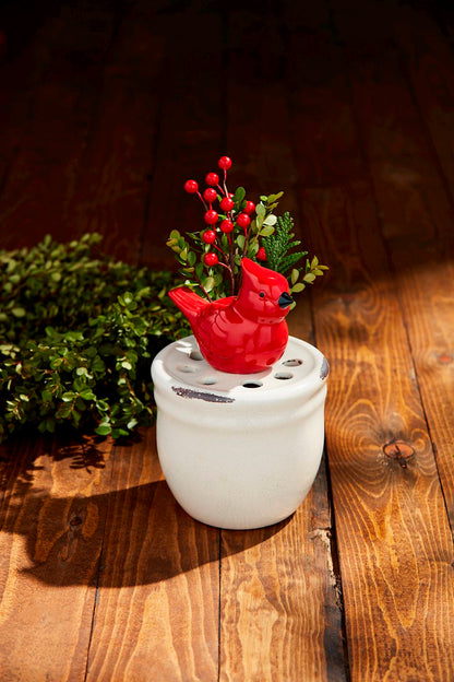 Cardinal Stem Vase